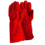 guante soldador rojo